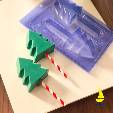 Forma De Chocolate - Forma De Chocolate Especial 3 Partes -Pirulito Pinheirinho – Cód PF86